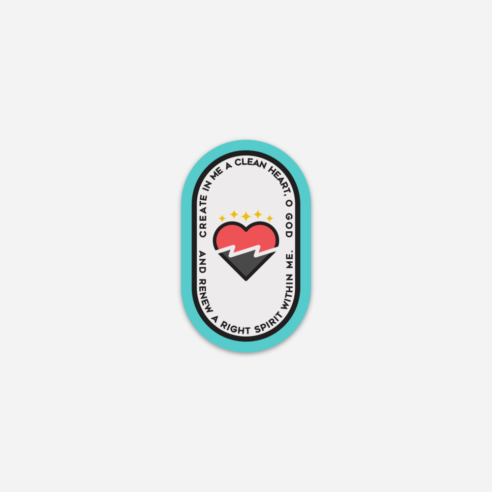 Psalm 51:10 Sticker
