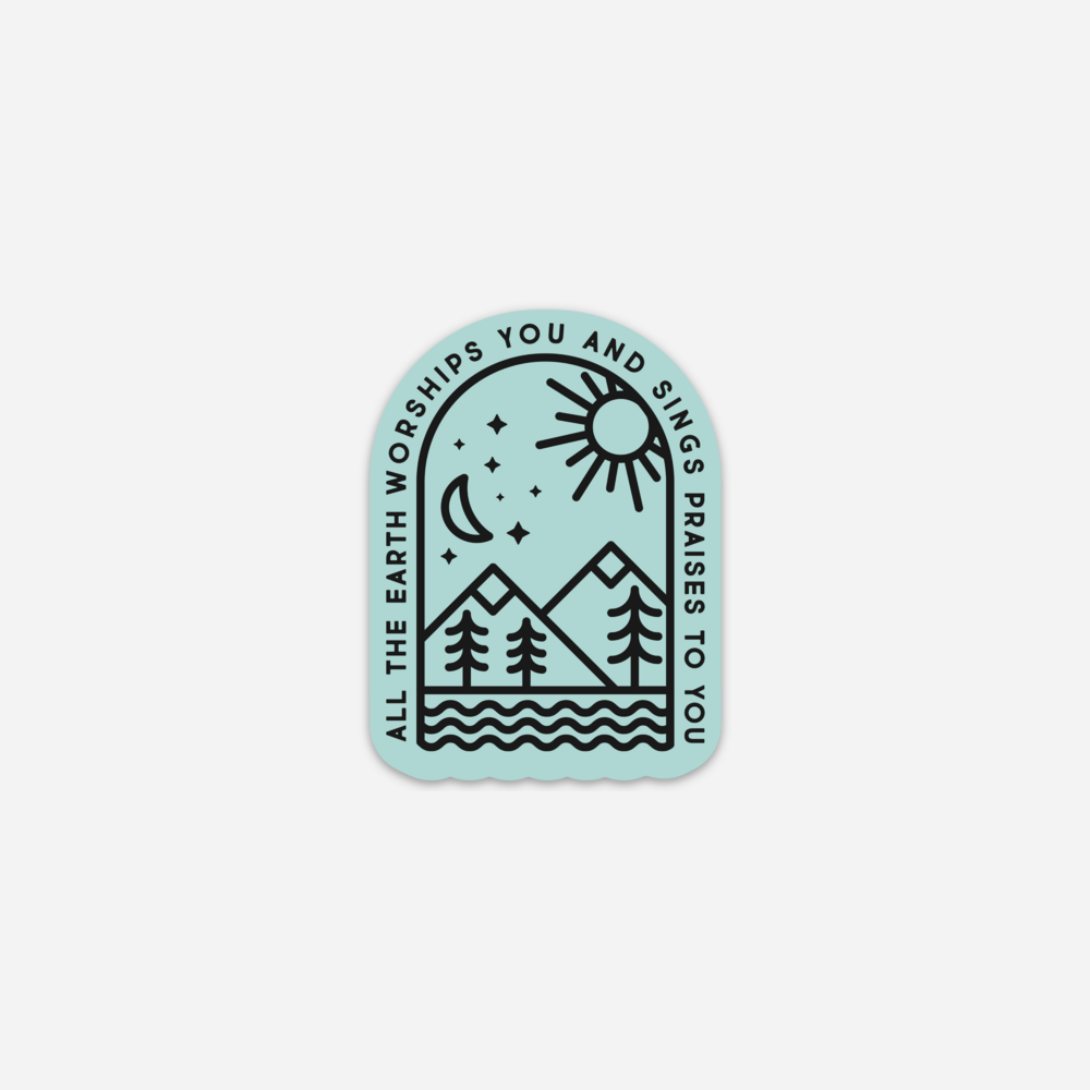 Psalm 66:4 Sticker