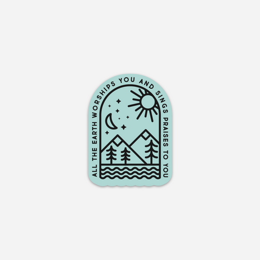 Psalm 66:4 Sticker