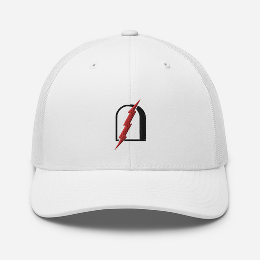 O Death, Where Is Thy Sting? Trucker Hat - 1689 Designs
