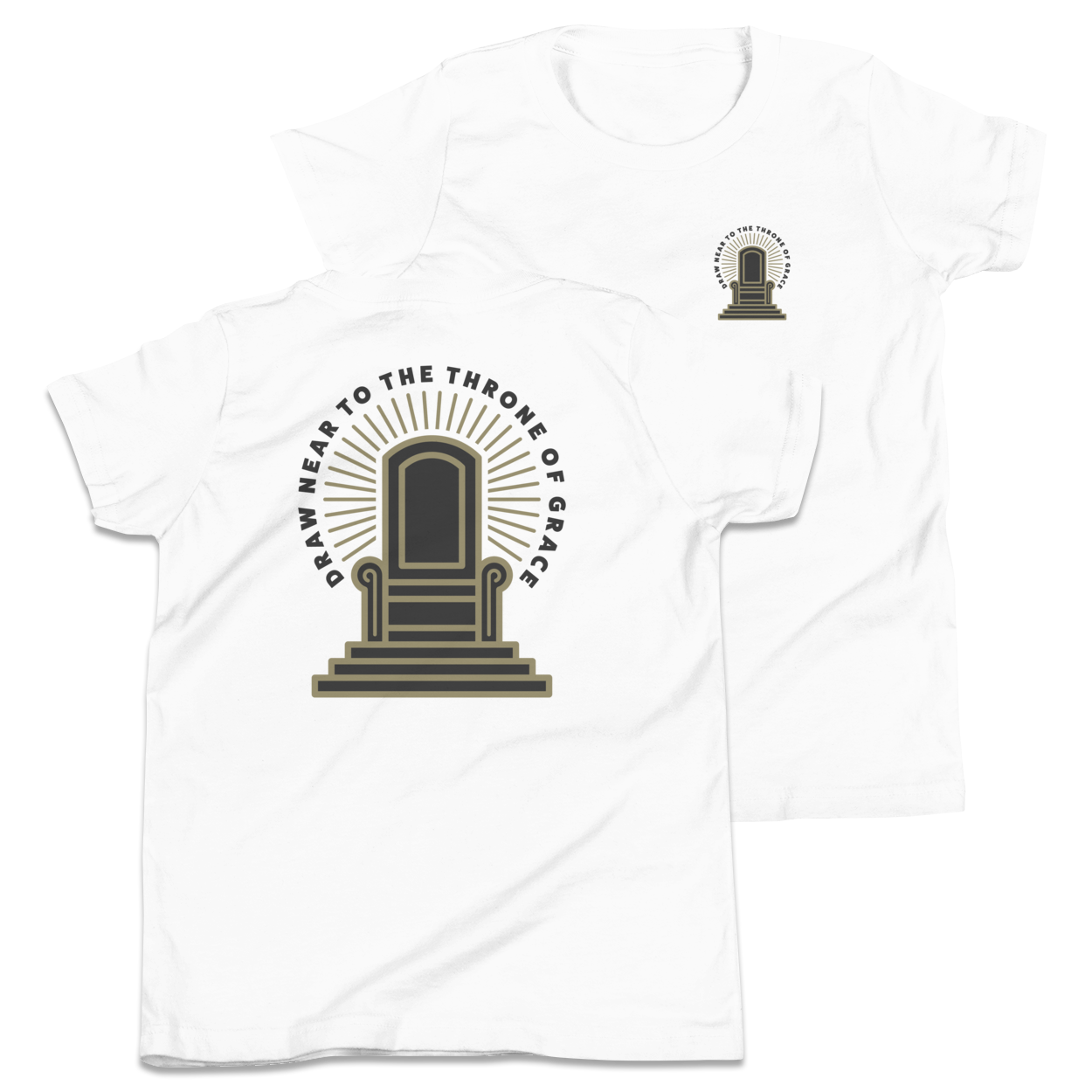 Throne of Grace Youth T-Shirt - 1689 Designs