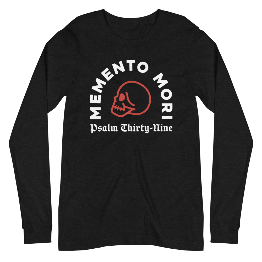 Memento Mori (Front Only) Long Sleeve Shirt