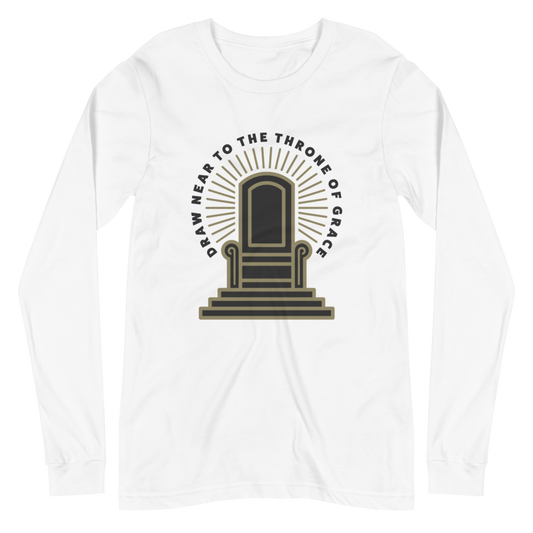 Throne of Grace (Front Only) Long Sleeve Shirt