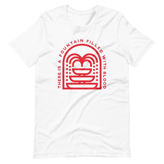 There Is A Fountain (Red Front Only) T-Shirt