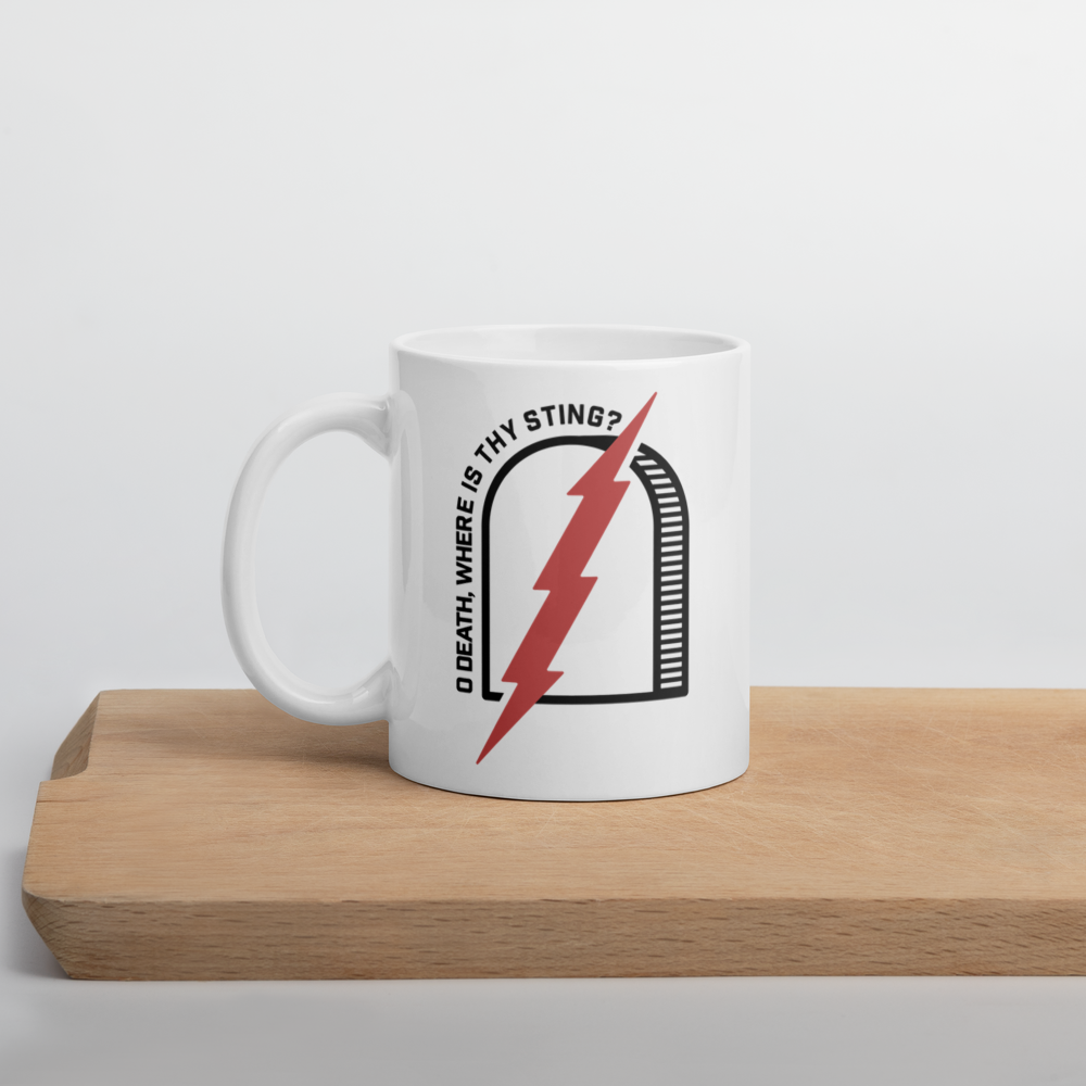 O Death, Where Is Thy Sting? Mug - 1689 Designs