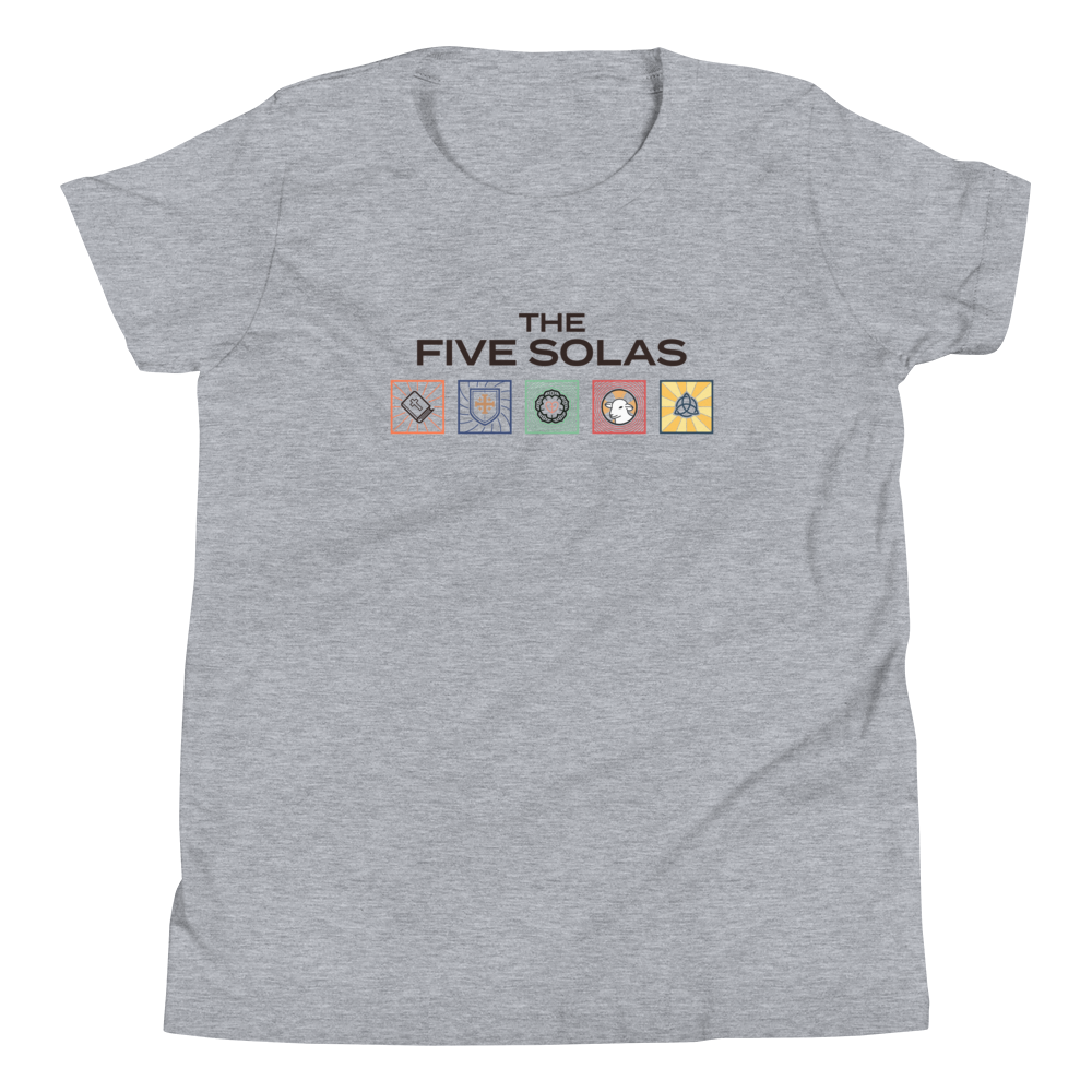 The Five Solas Youth T-Shirt - 1689 Designs