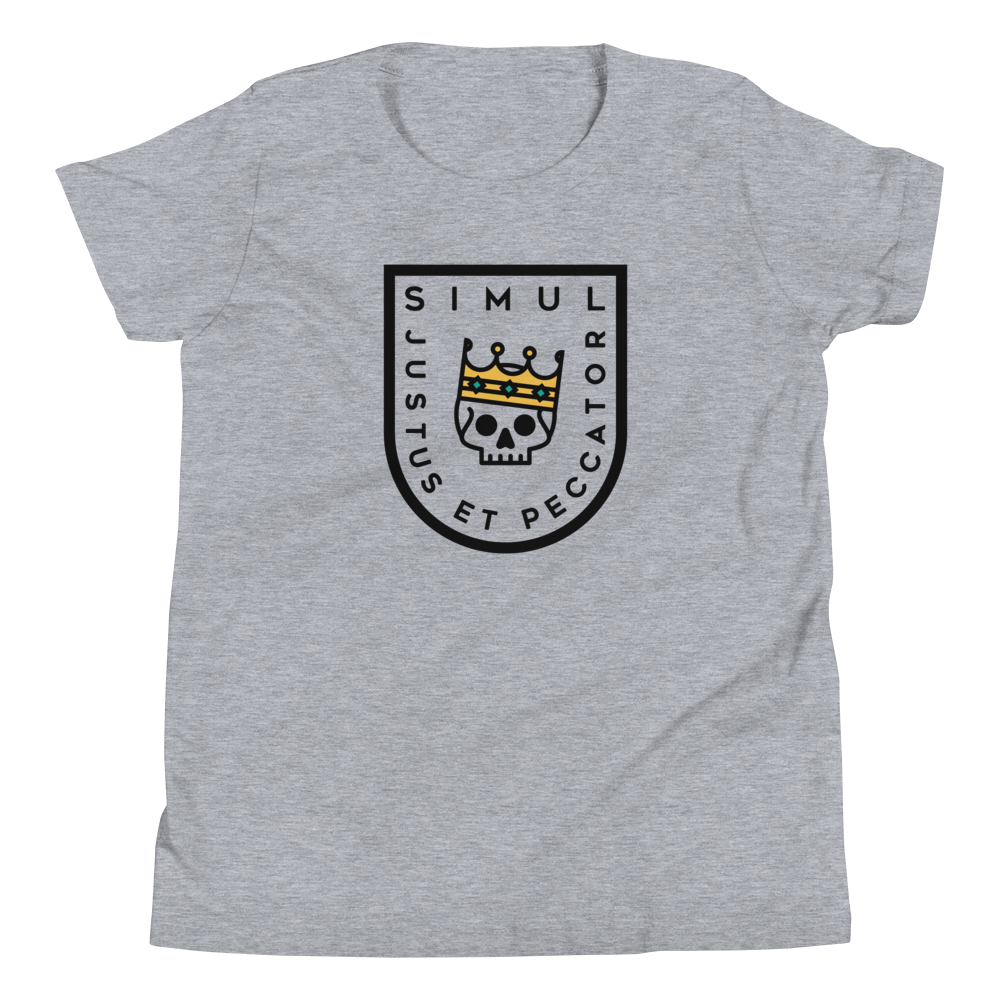 Simul Justus et Peccator Youth T-Shirt - 1689 Designs