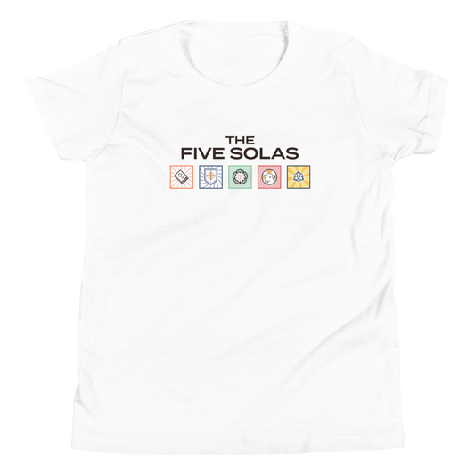 The Five Solas Youth T-Shirt - 1689 Designs