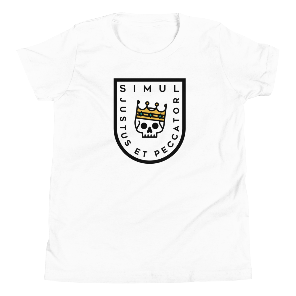 Simul Justus et Peccator Youth T-Shirt - 1689 Designs
