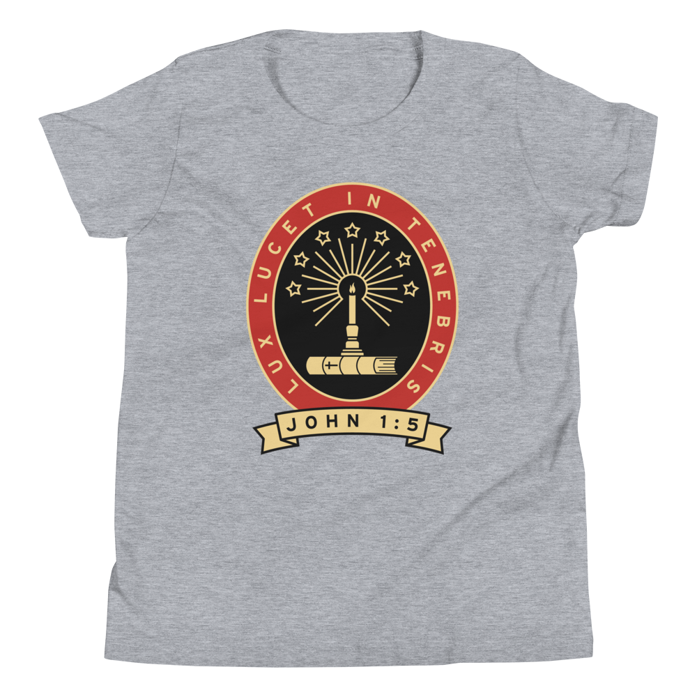 Lux Lucet In Tenebris Youth T-Shirt (Front Only)