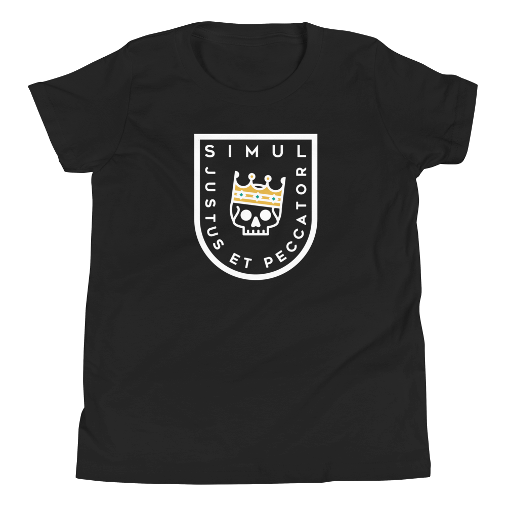 Simul Justus et Peccator Youth T-Shirt - 1689 Designs