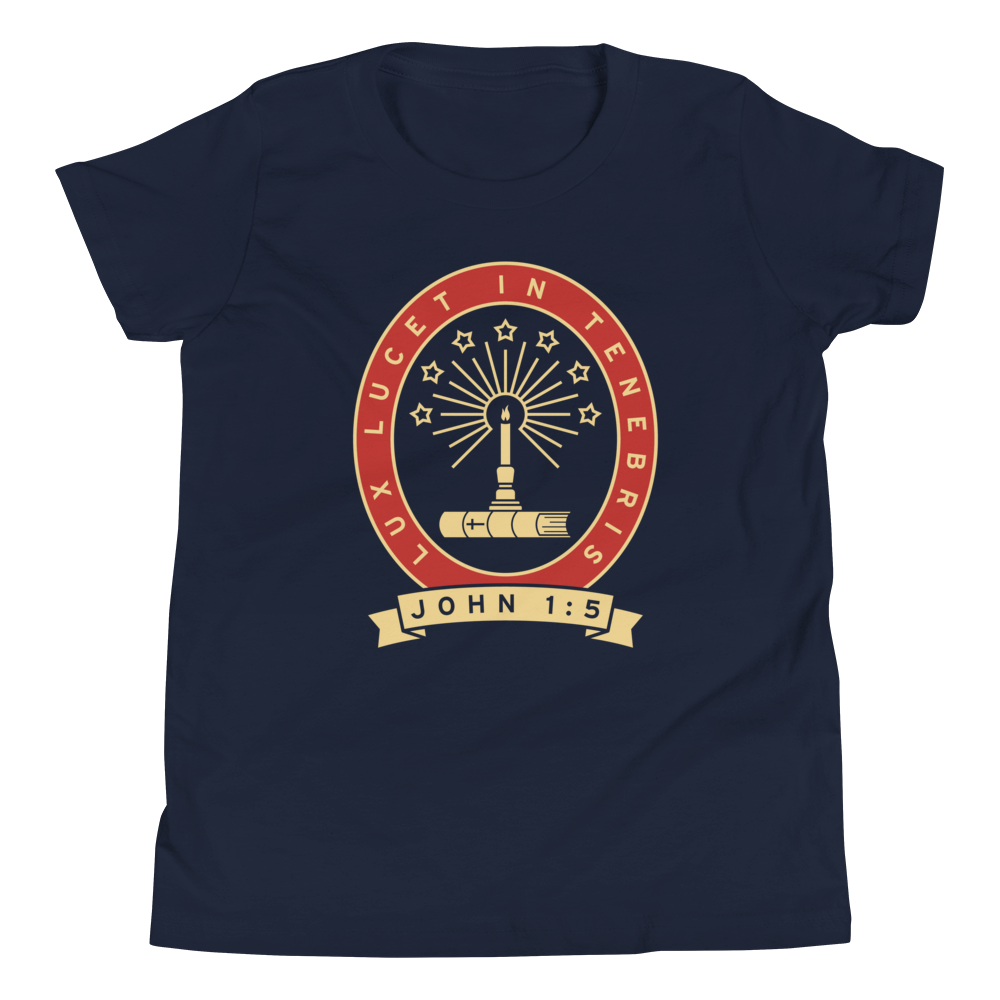 Lux Lucet In Tenebris Youth T-Shirt (Front Only)