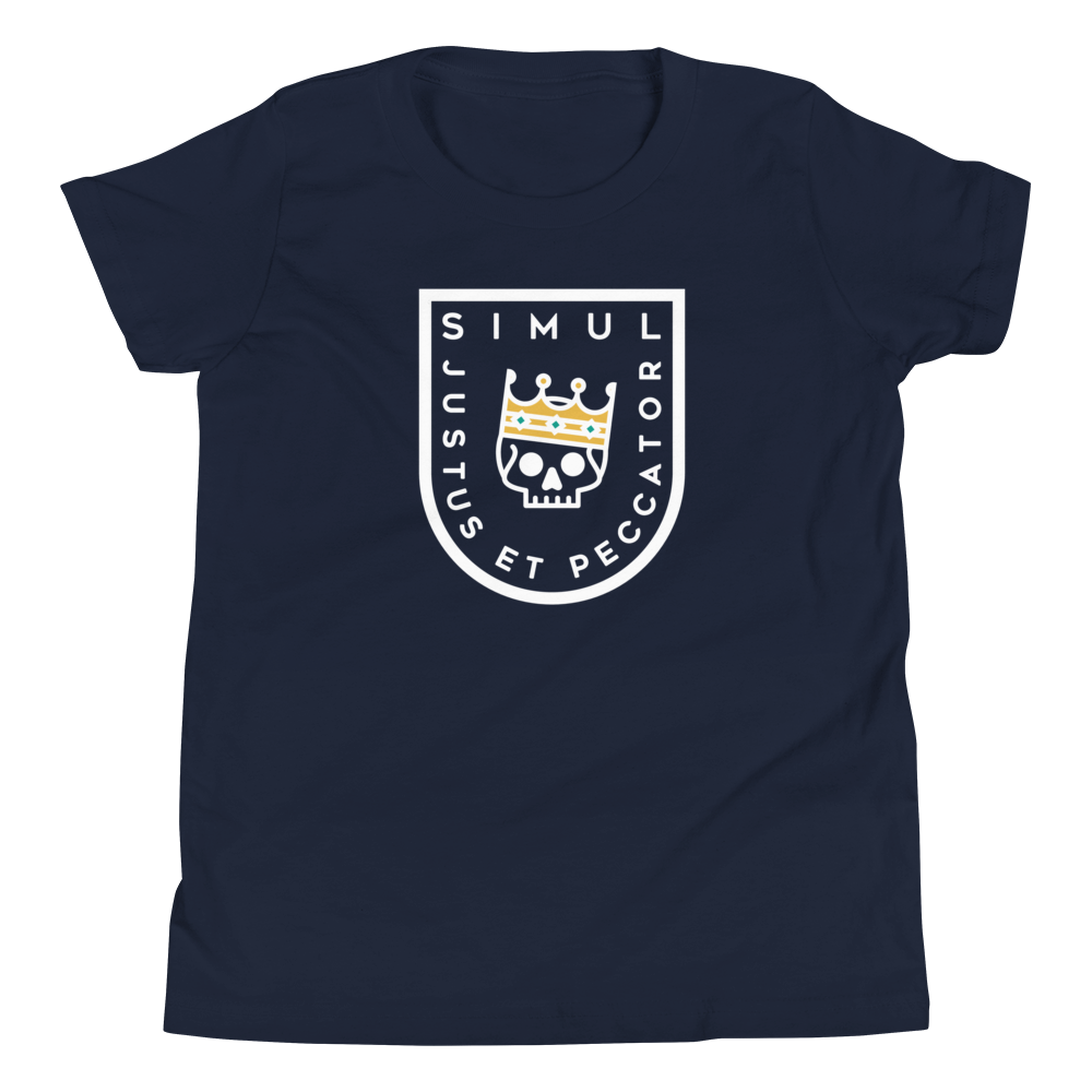 Simul Justus et Peccator Youth T-Shirt - 1689 Designs