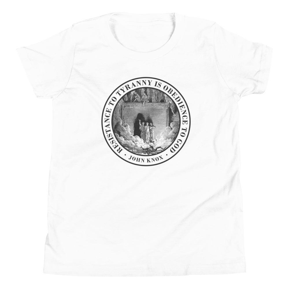 Resist Tyranny (Front Only) Youth T-Shirt - 1689 Designs