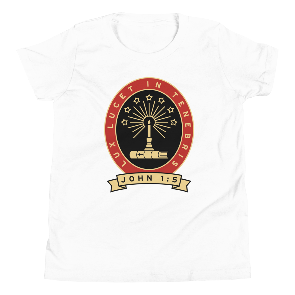 Lux Lucet In Tenebris Youth T-Shirt (Front Only)